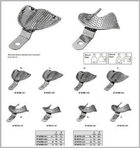 Perforated Full Dentures Impression Trays