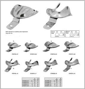 Solid Full Dentures Impression Trays