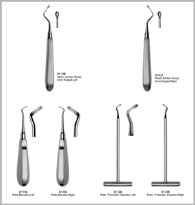 Atraumatic Extraction Elevators & Socket Scoops